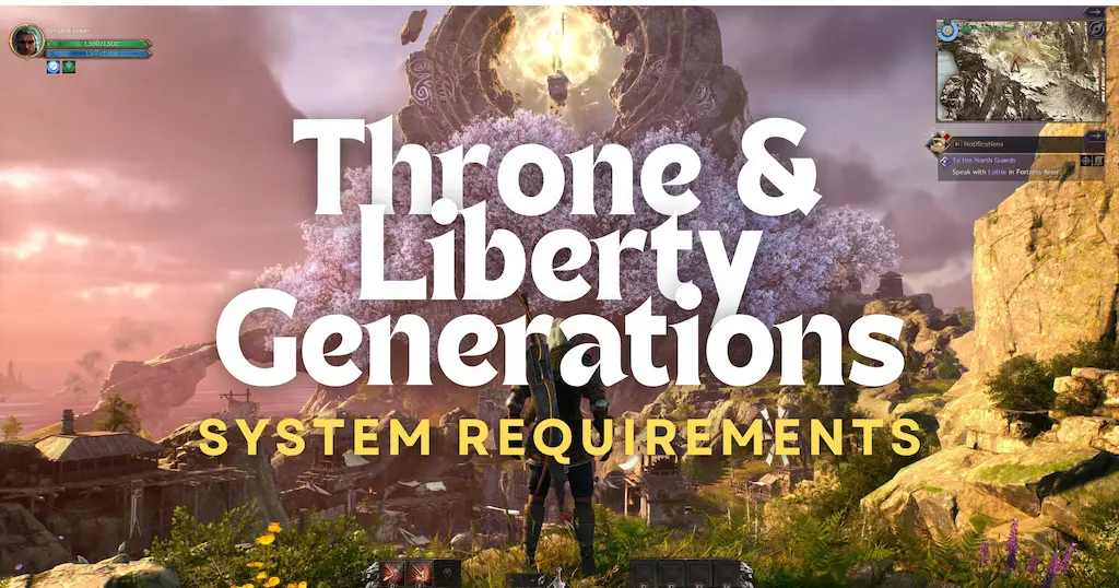 gameplay image of throne and liberty generations system requirements